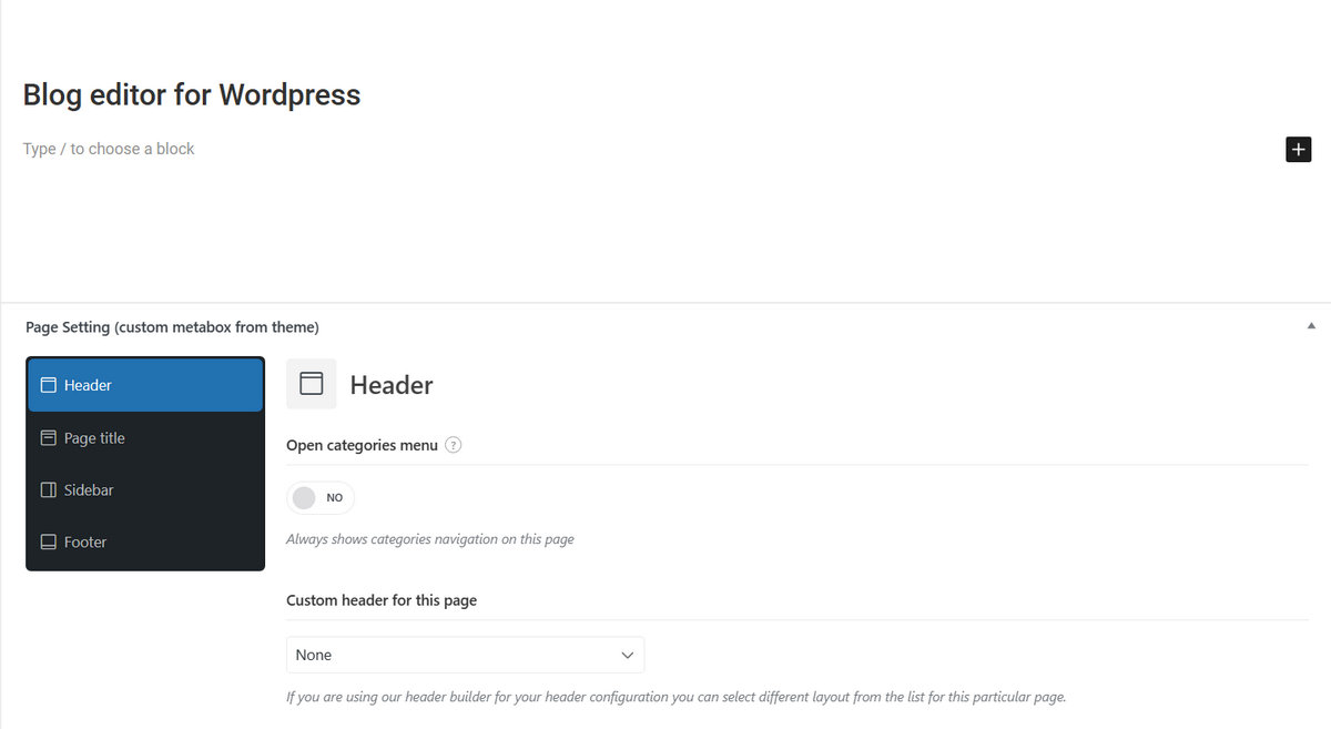 Easy-to-Use Block Editor